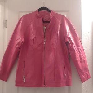 Pink Leather Jacket